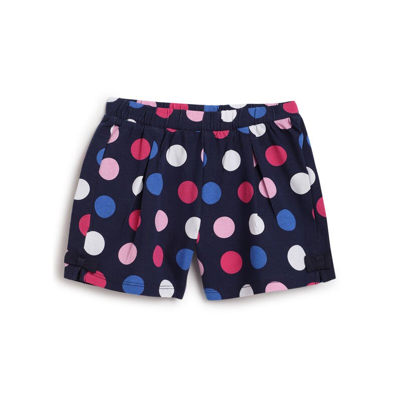 Girls Multicolor Printed Shorts (Pack Of 3) image number 1